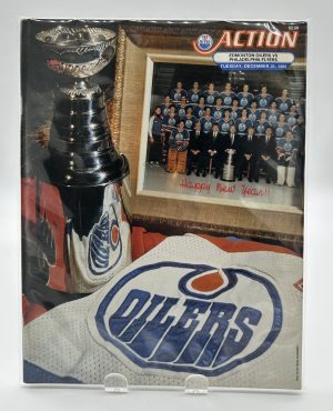 Action Edmonton Oilers Official Program December 31 1985 VS. Flyers